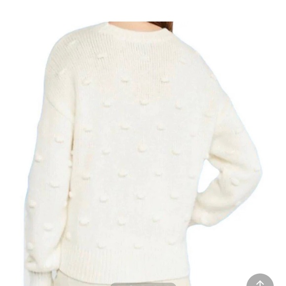 ⭐️NEW⭐️ Ann Taylor Cream/Off White Popcorn Stitched Pullover Sweater - Picture 2 of 13